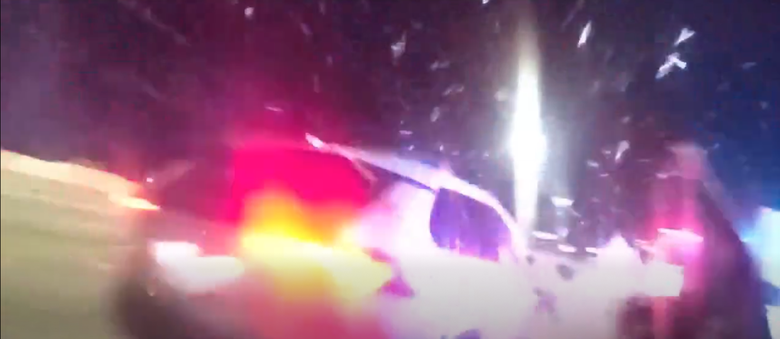 VIDEO: Driver plows through police car door during traffic stop — Cranberry Township Community news